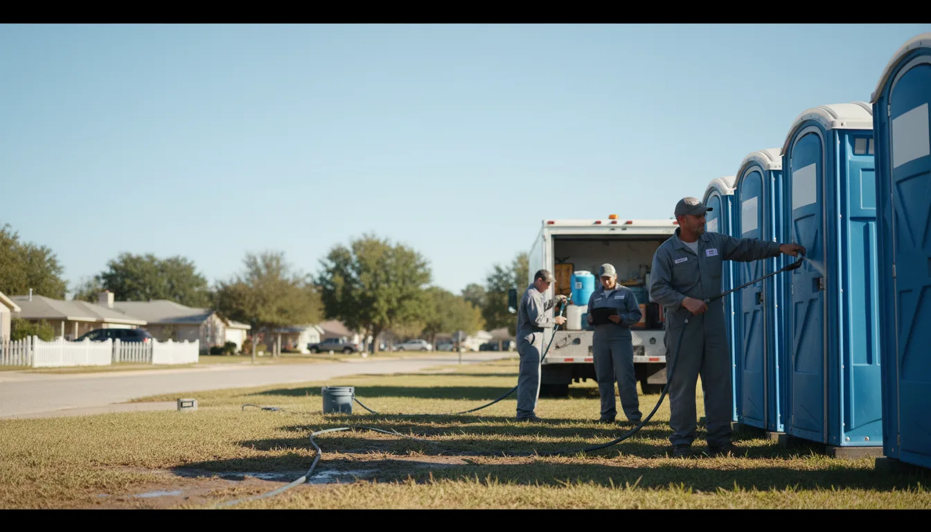 Long-Term Portable Toilet Rental in Liverpool, IL near me